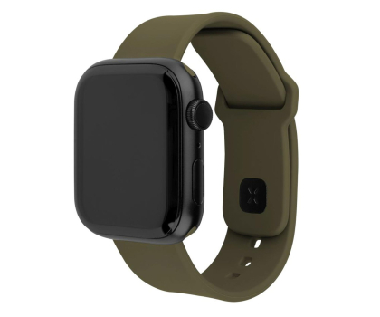 Pasek do smartwatchy FIXED Silicone Strap Set do Apple Watch 40/41/42 mm olive